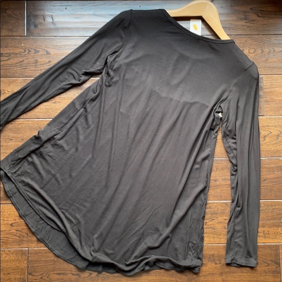 NWT Goo Yoo floral keyhole black flowy stretchy - Picture 5 of 6